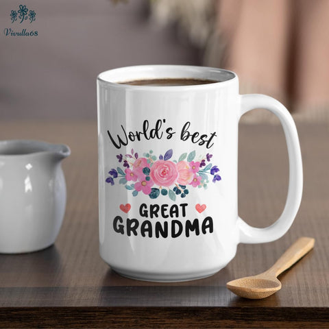 Vivulla68 great-grandma-announcement-mug ready for new baby announcement