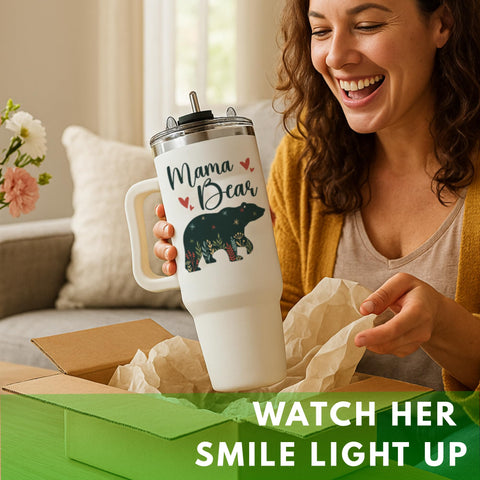 Vivulla68 Mama Tumbler stainless steel dual-wall keeps drinks cold for hours.