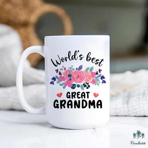Vivulla68 mothers-day-great-grandma-mug ergonomic-handle for easy grip
