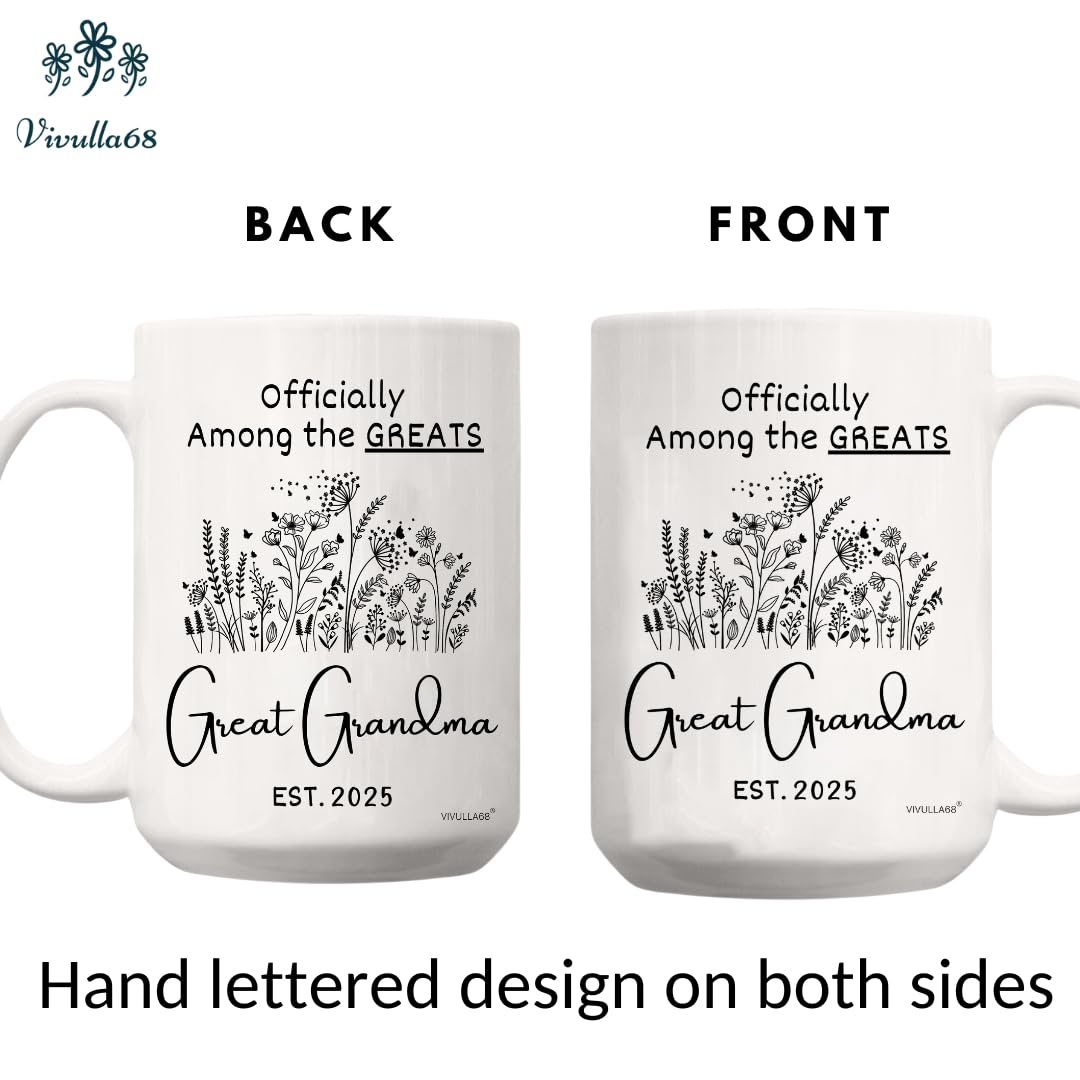 Vivulla68 pregnancy announcement mug shown in elegant box for a memorable reveal moment.