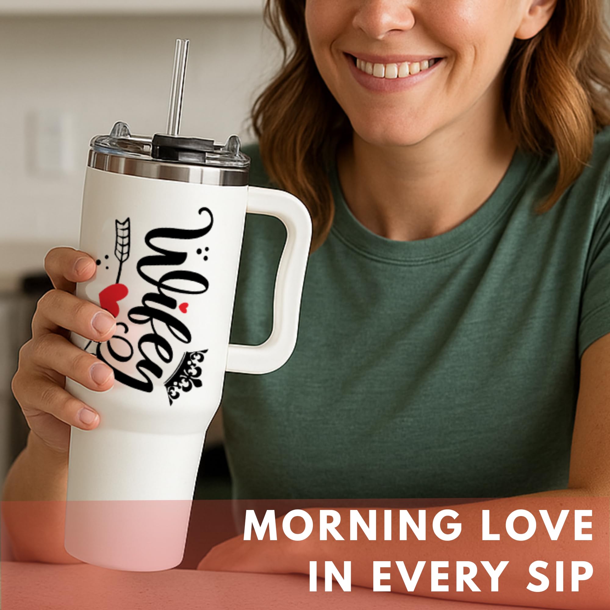 Vivulla68 Large-capacity tumbler makes a thoughtful Christmas gift from husband.