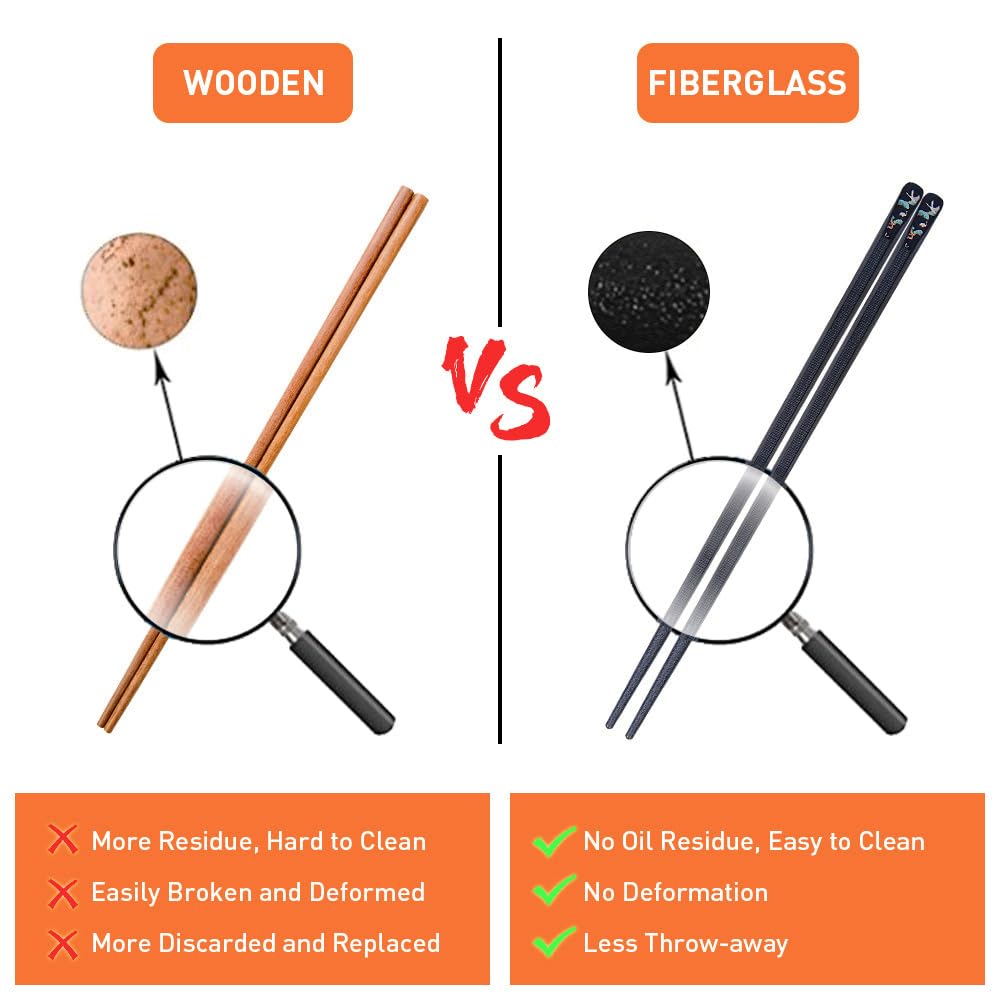 VIWIK modern Japanese Korean style chopsticks for stylish dining.