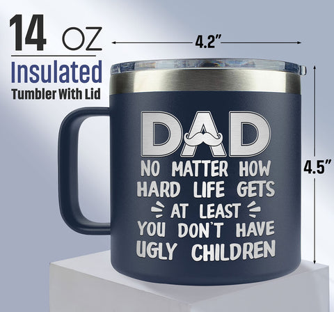 VIWIS dad mug from daughter or son—shared sentiment and daily use.