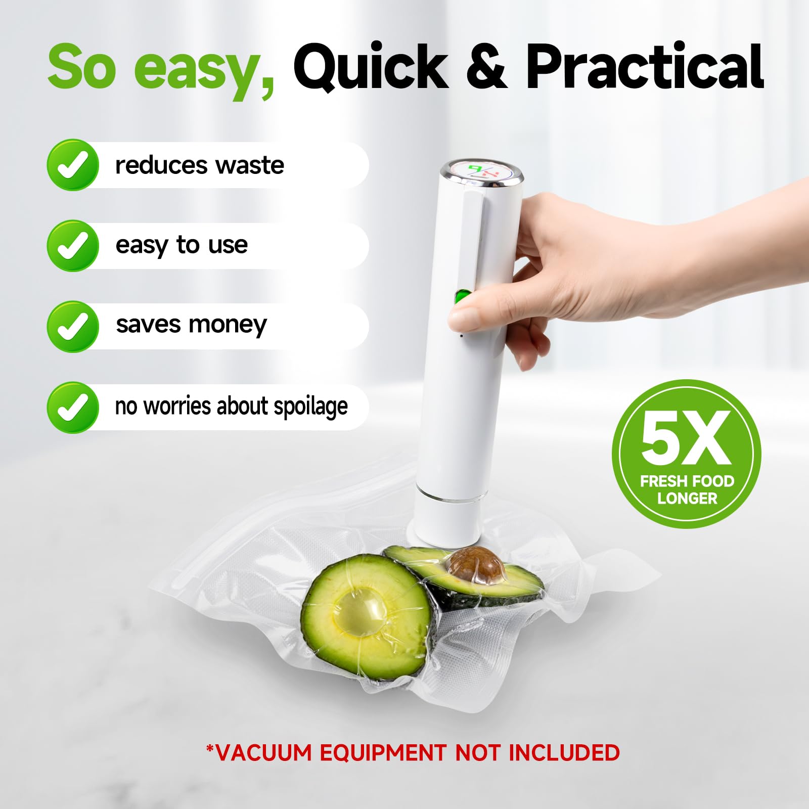 Vixino sous vide-ready bag ensuring even cooking and strong seal