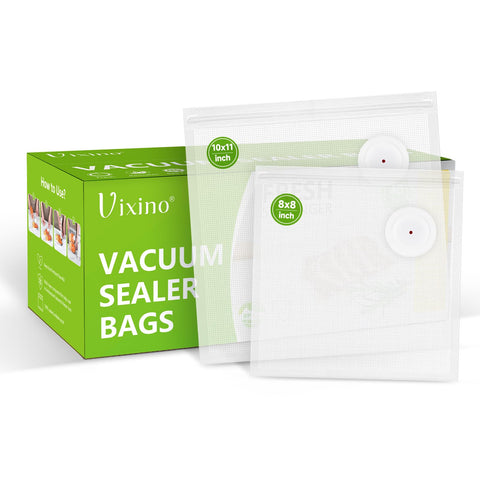 Vixino vacuum sealer bags 8x8 pack for quick portioning and fresh storage