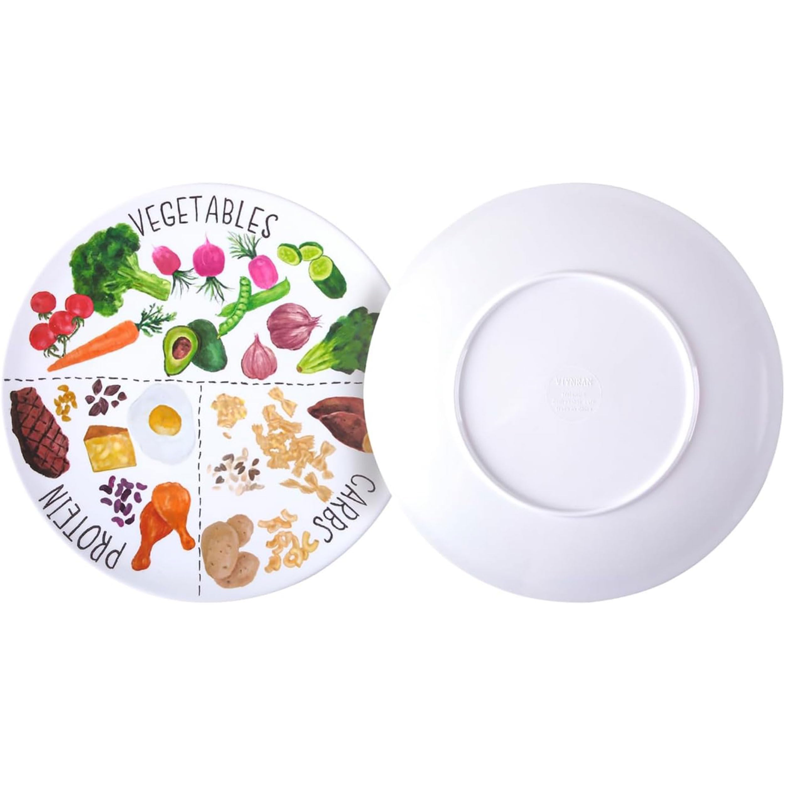 Viynran kid-friendly portion plate supports easy, healthy meal planning at home.