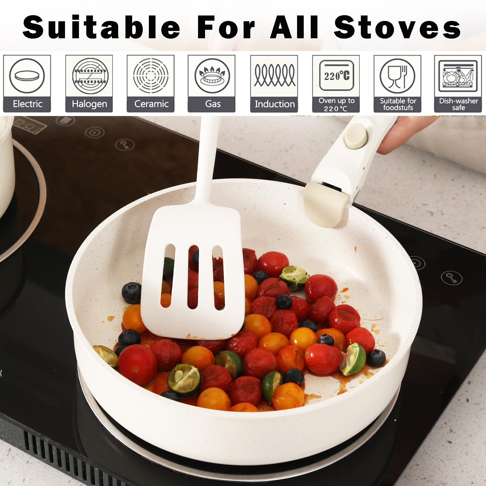 Vkoocy stackable cookware for compact storage