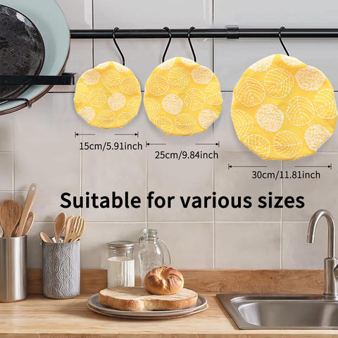 VKU X-large bread-proofing covers fit big bowls for salads and fruit storage