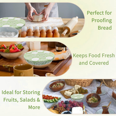 VKU Sourdough Bowl Covers help with bread proofing by maintaining humidity