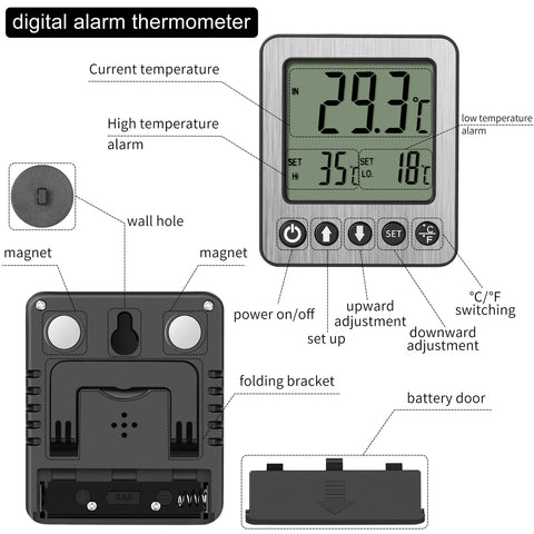 VLEJEARI external sensor inside fridge for accurate readings