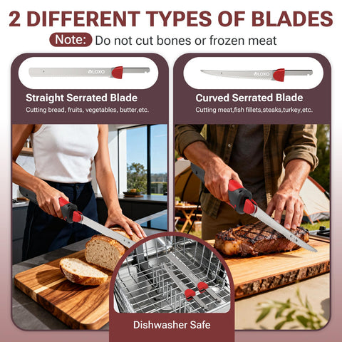 VLOXO bread blade replacement demonstrates easy interchange