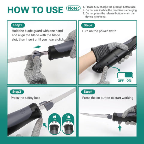 VLOXO non-slip handle reduces fatigue during extended use.