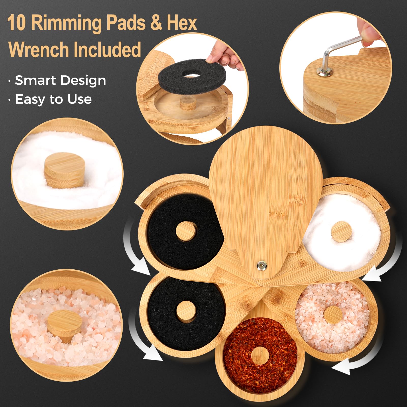 VMAWJ includes 10 sponges for fast rim prep and cleanup