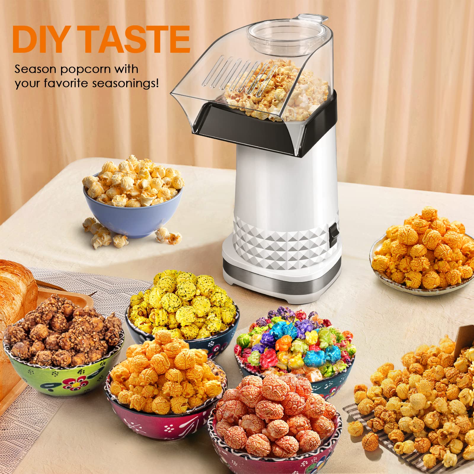 Vminno easy-clean housing with cool-touch surface after use.