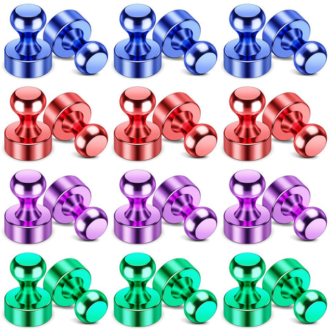 VNDUEEY 4-color fridge magnets brighten your kitchen and organize notes.
