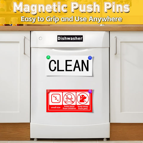 VNDUEEY magnets enhancing desk decor while displaying posters.