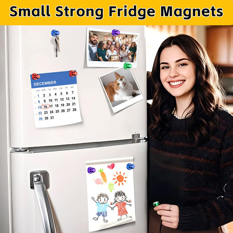 VNDUEEY magnets with strong adhesion securing papers on a metal surface.