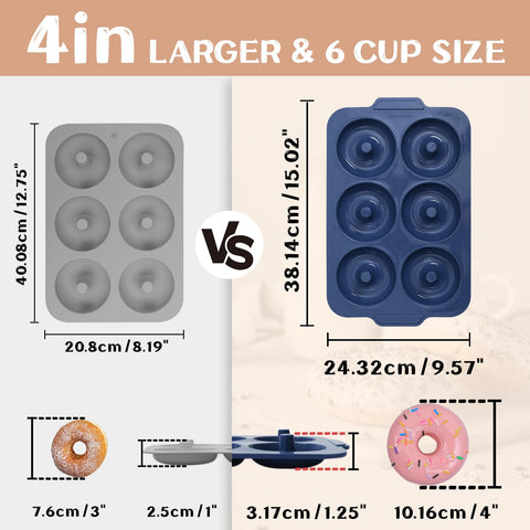 Vnray 4 inch donut pan hole for perfect mini donuts