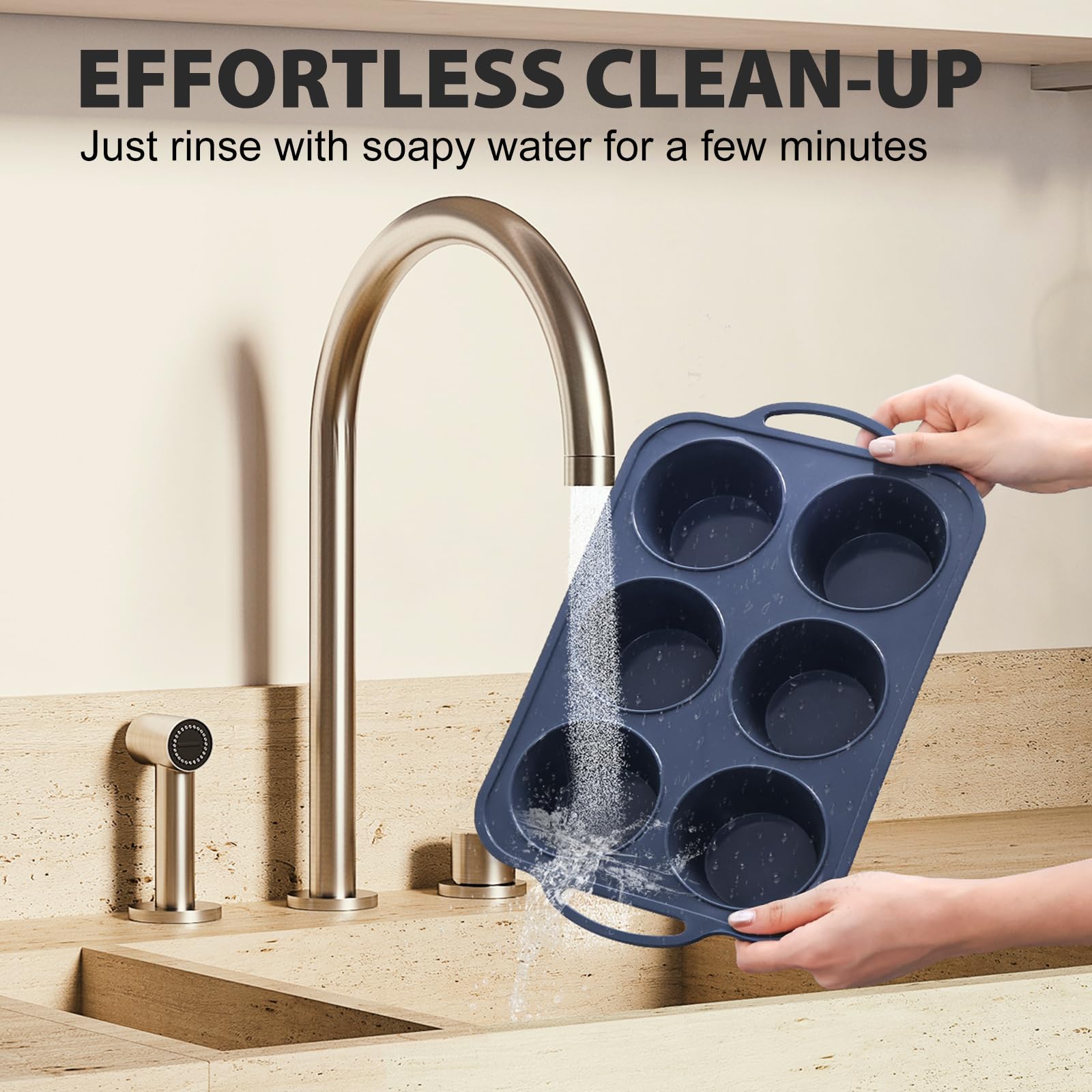 Vnray BPA-free food-grade silicone for safe oven use.