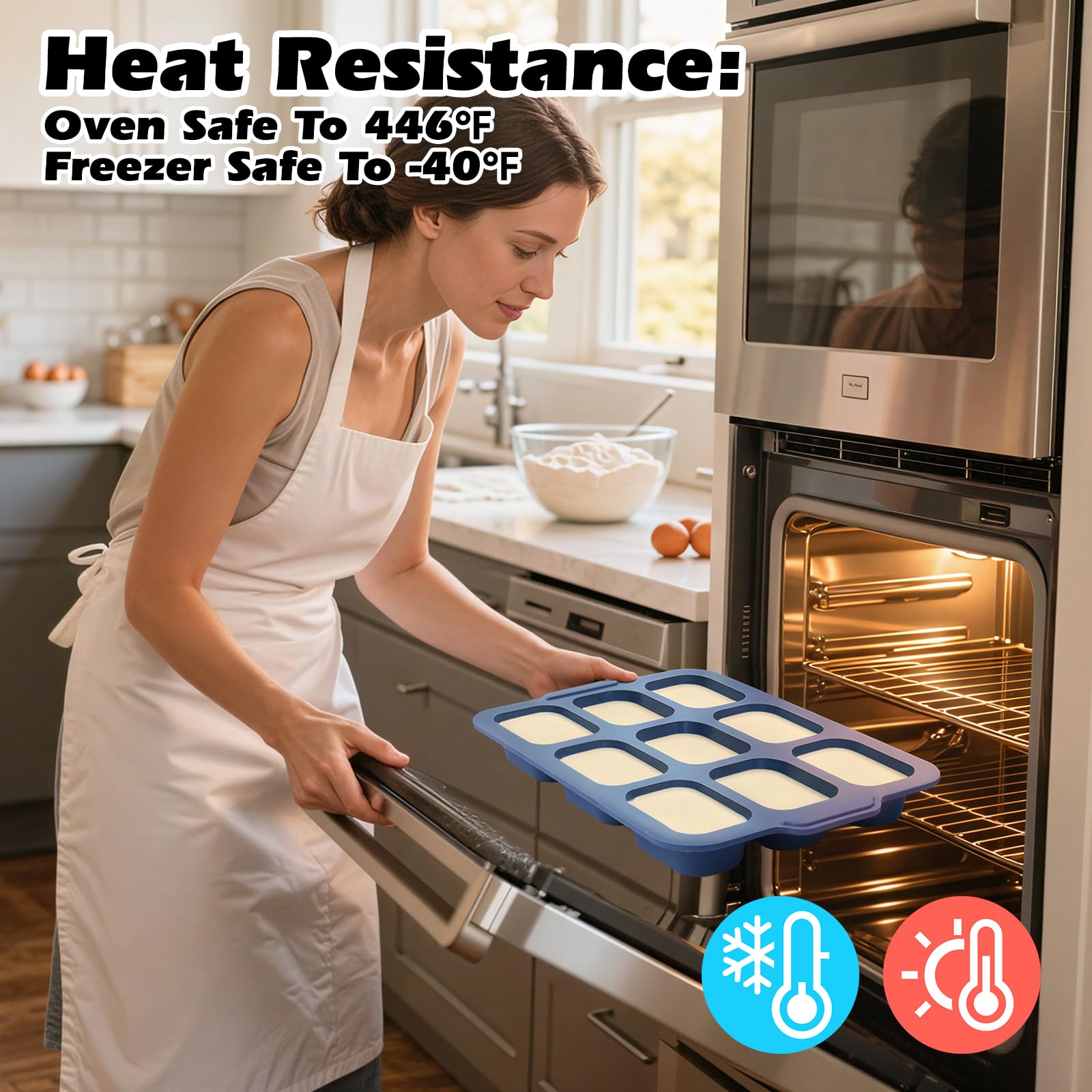 Vnray freezer-safe mini bakeware for make-ahead treats