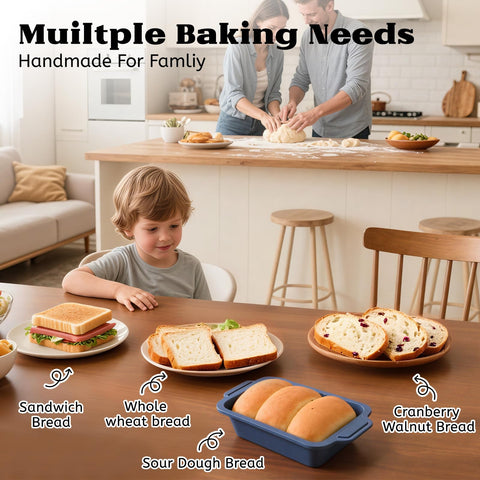 Vnray loaf pan suitable for sourdough and pumpkin breads.
