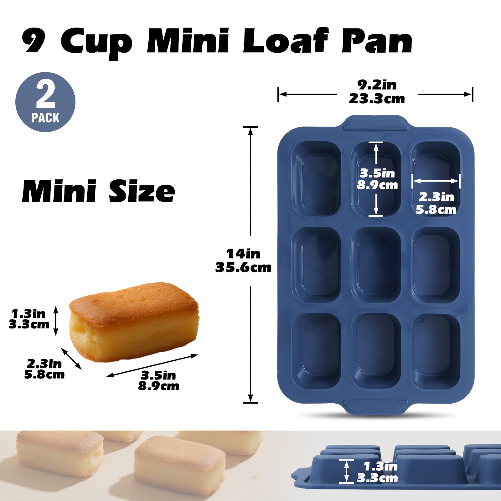 Vnray mini loaf pans with metal frame ensure sturdy, even heat distribution