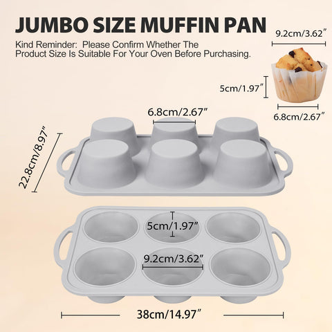 Vnray 12-cup frame with handles for easy oven transfer.