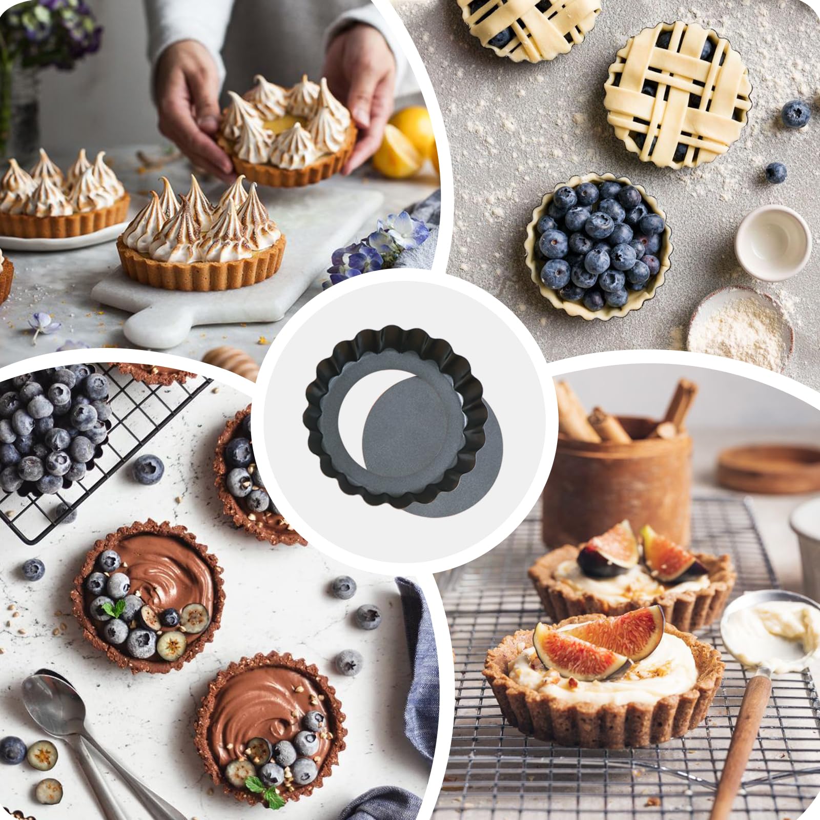 Versatile Vnray pans suitable for mince pies, tarts, and more.