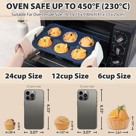 Vnray thick-design silicone pan for durable, even baking results.