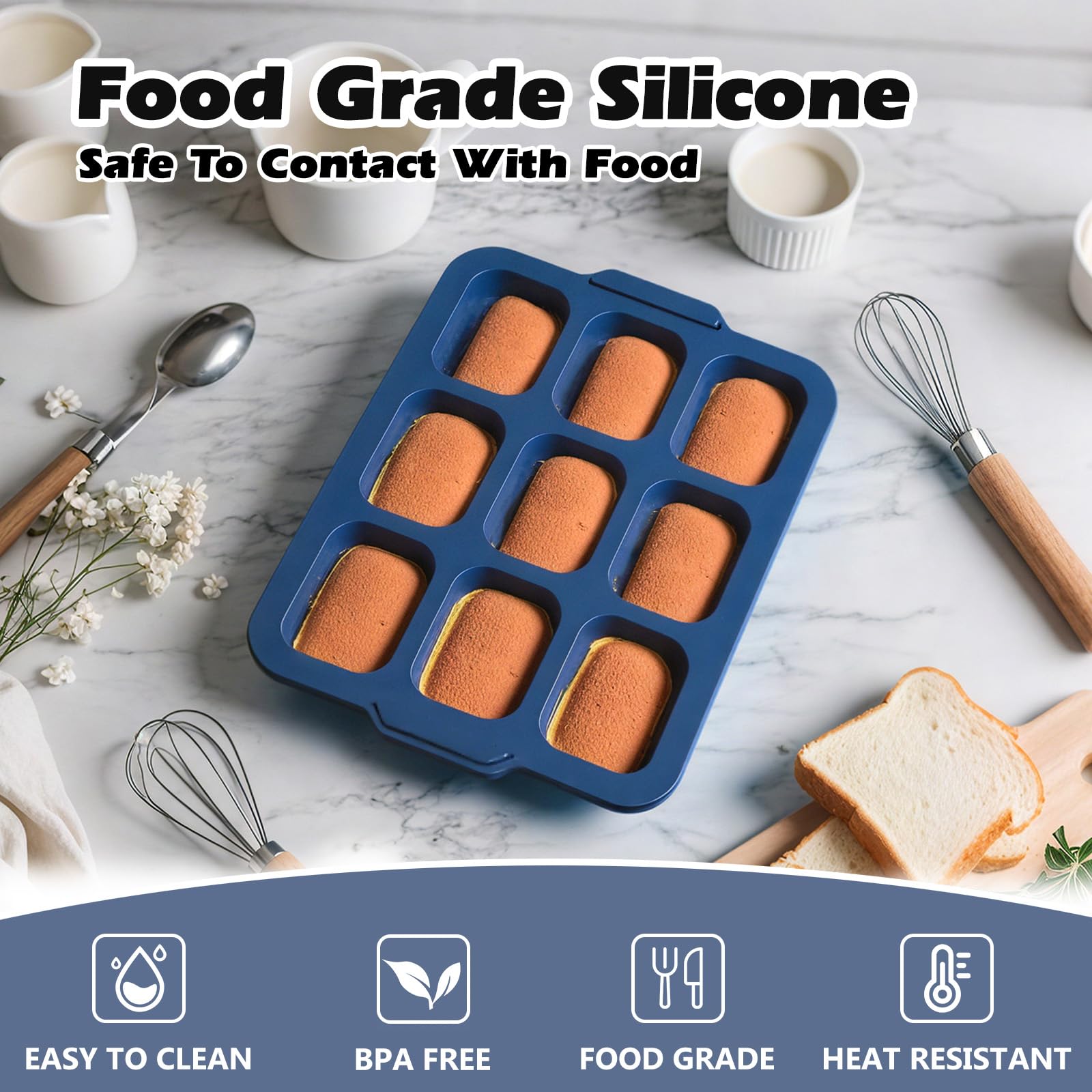 Vnray two-pack mini bread pans for back-to-back baking