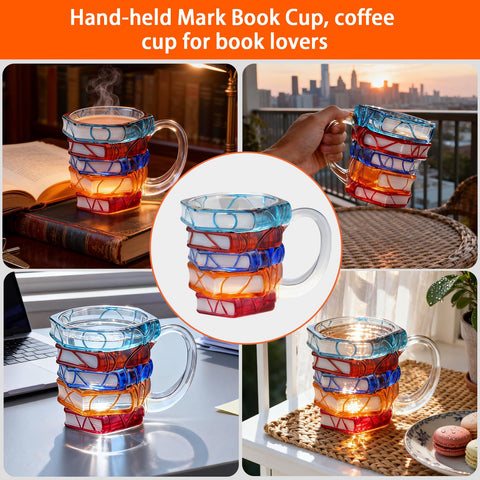 VNROSE 10oz mug for coffee, tea, or cozy reading breaks.
