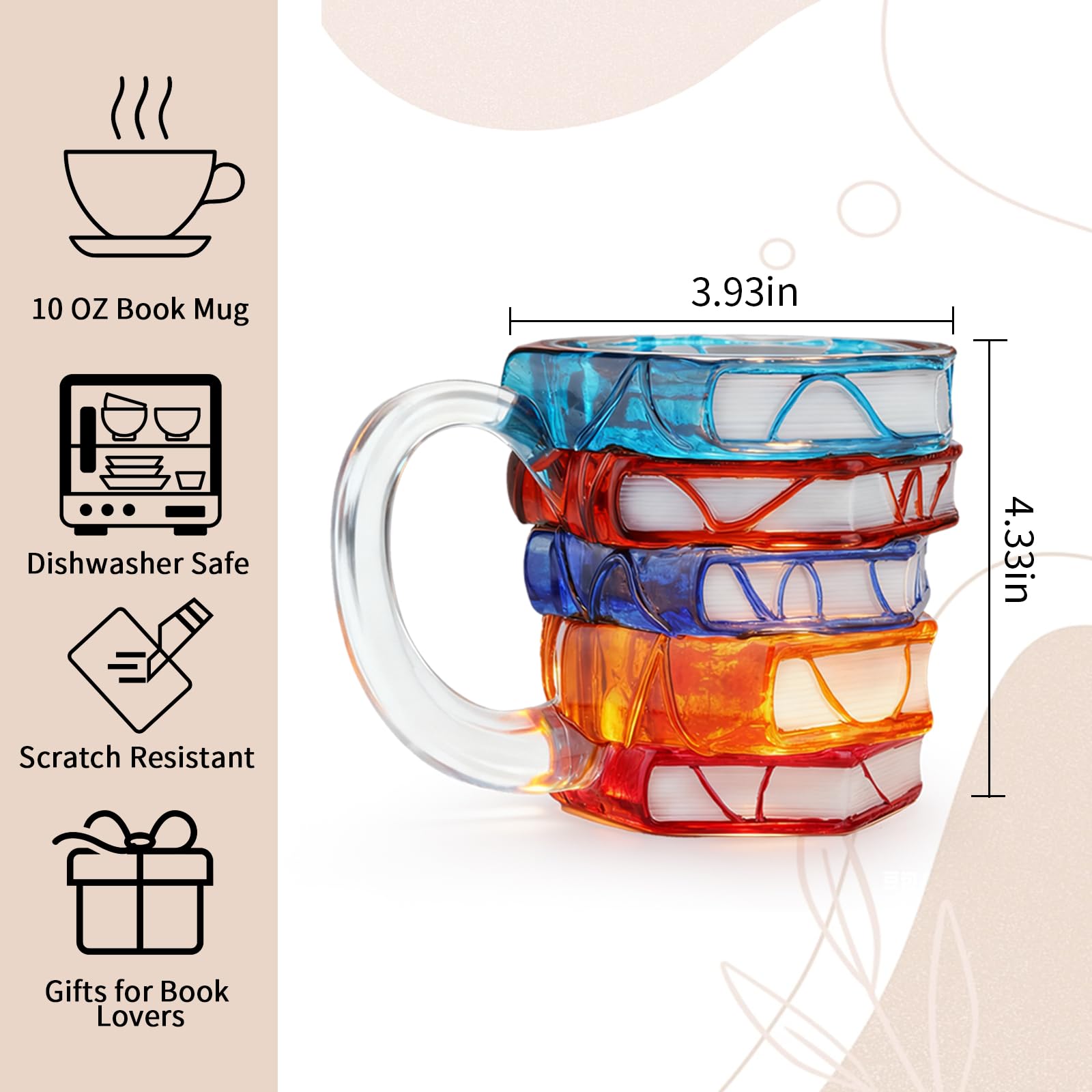 VNROSE durable resin mug designed for everyday use.
