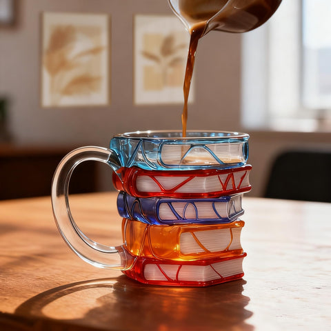 VNROSE hand-painted mug features vibrant colors for daily sipping.