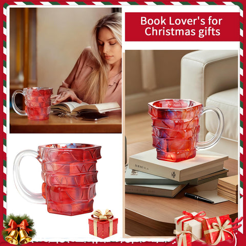 VNROSE Painted Book Mug gift-ready packaging for book lovers.
