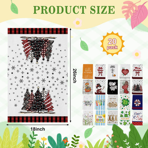 Voajocc Christmas kitchen towel pattern provides festive charm while drying dishes gently.