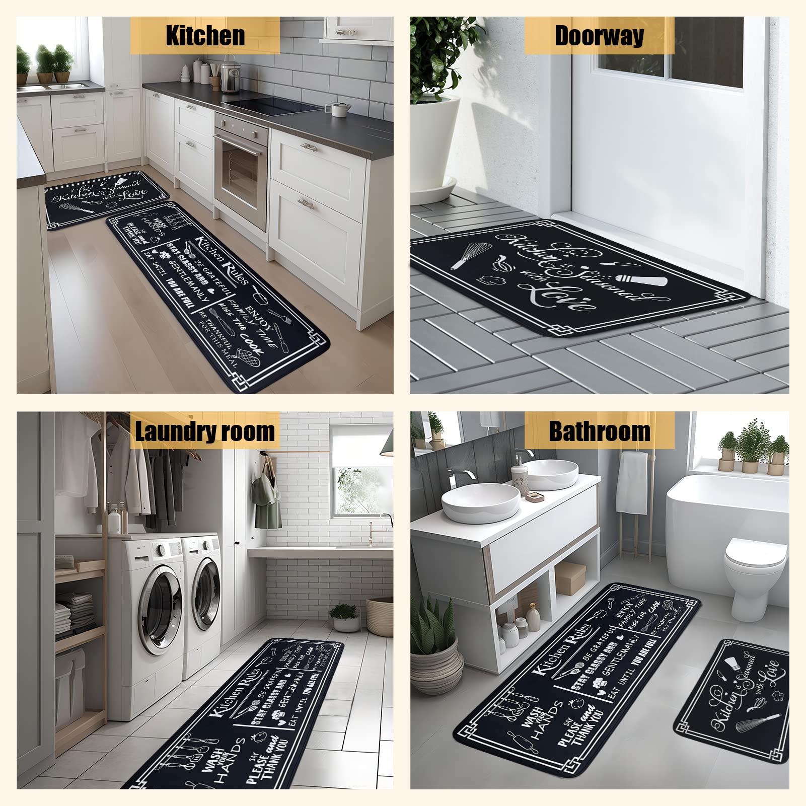Machine-washable Voanos mats for easy deep cleaning and care