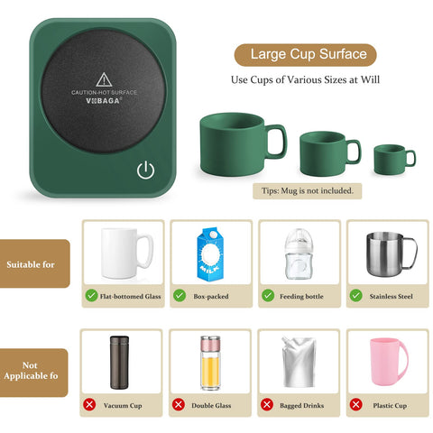 VOBAGA portable warmer is easy to carry to office or travel.