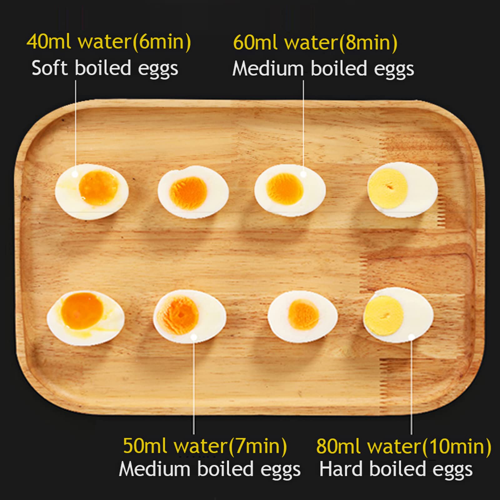 VOBAGA egg cooker green auto shut-off indicator prevents overcooking