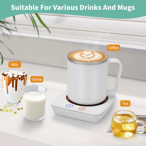VOBAGA Mug Warmer features a spill-resistant design and a long 60-inch cord