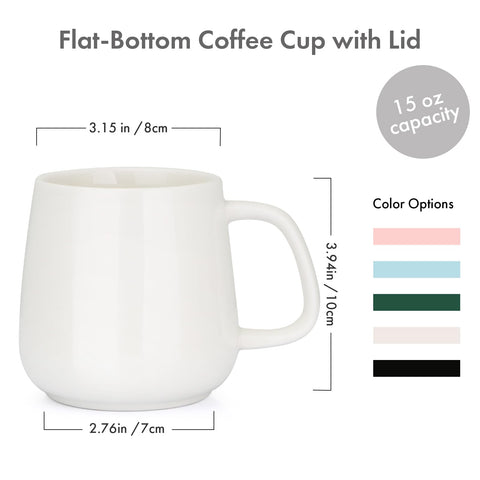 VOBAGA mug on warmer keeps coffee warm and ready to sip.