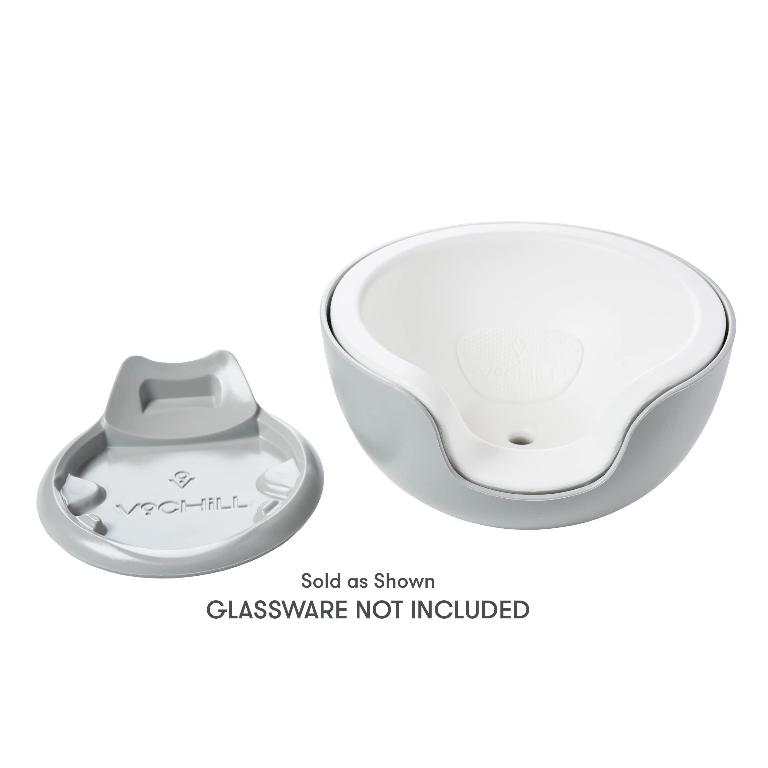 VoChill active-chilling in use maintains cold wine without dilution.