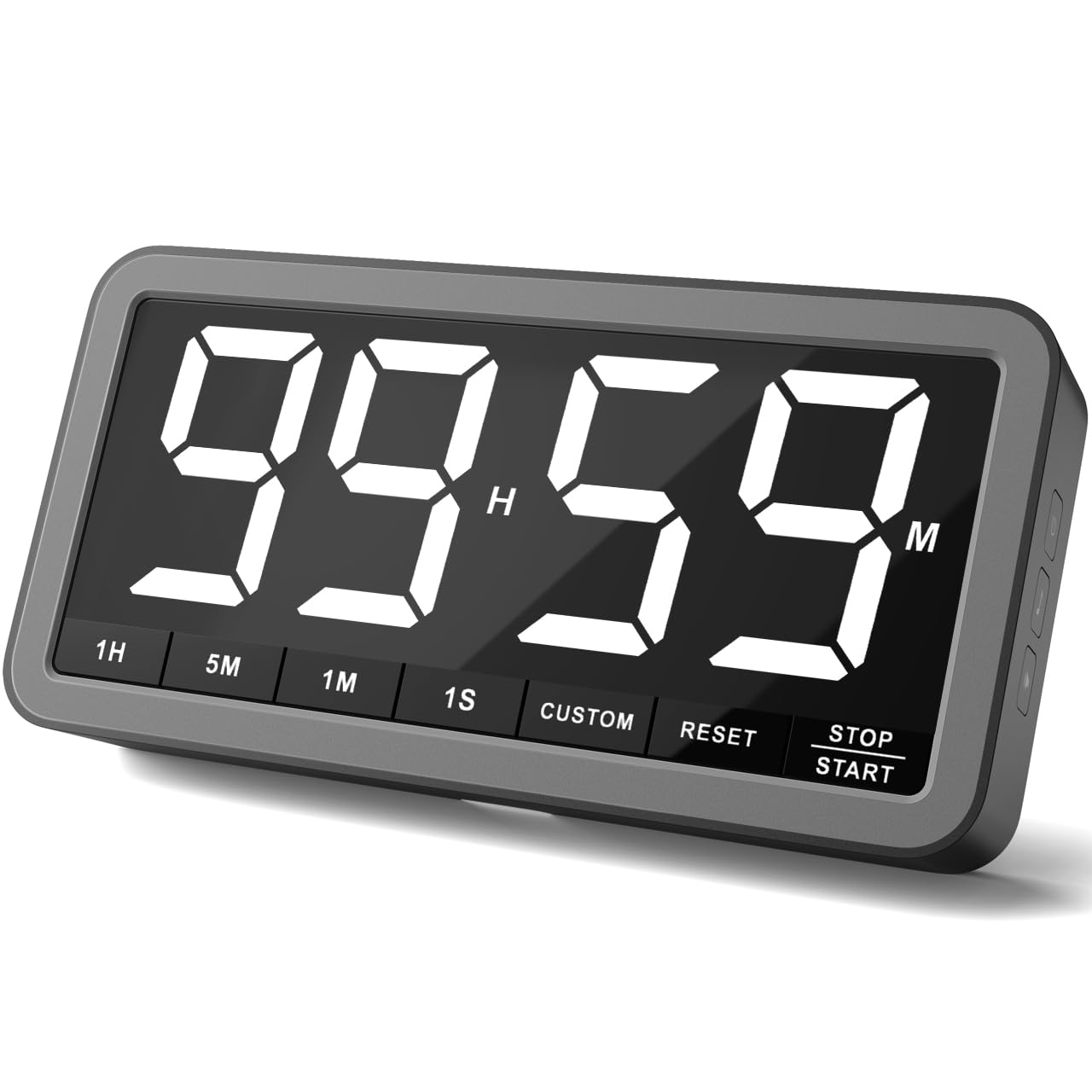 VOCOO digital timer with 7.8-inch display offers easy readability from across the kitchen.