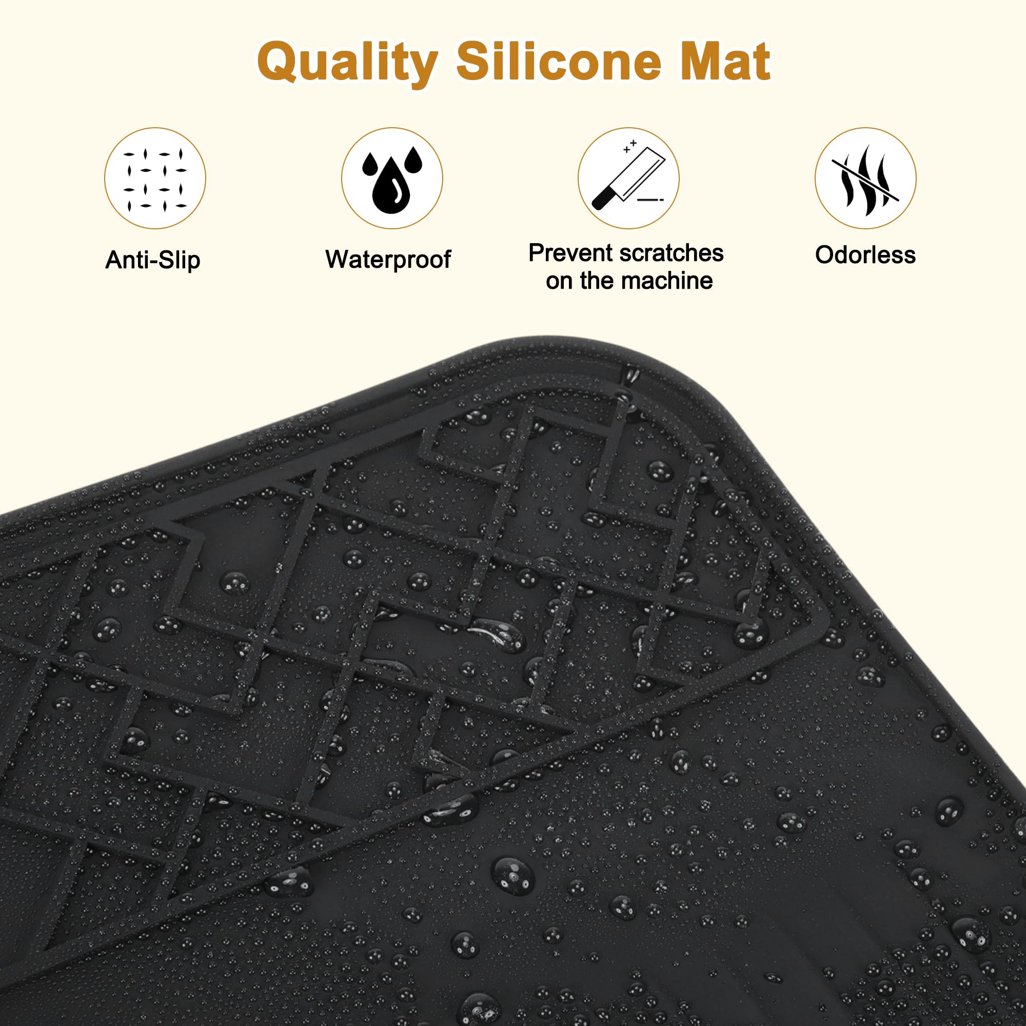 VOCOSTE-anti-slip-silicone-mat offers a stable base, reducing movement during grinding.