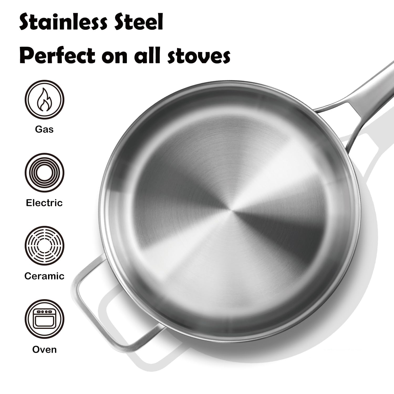 VocVoi pan ensures even heat distribution for reliable browning and sautéing.