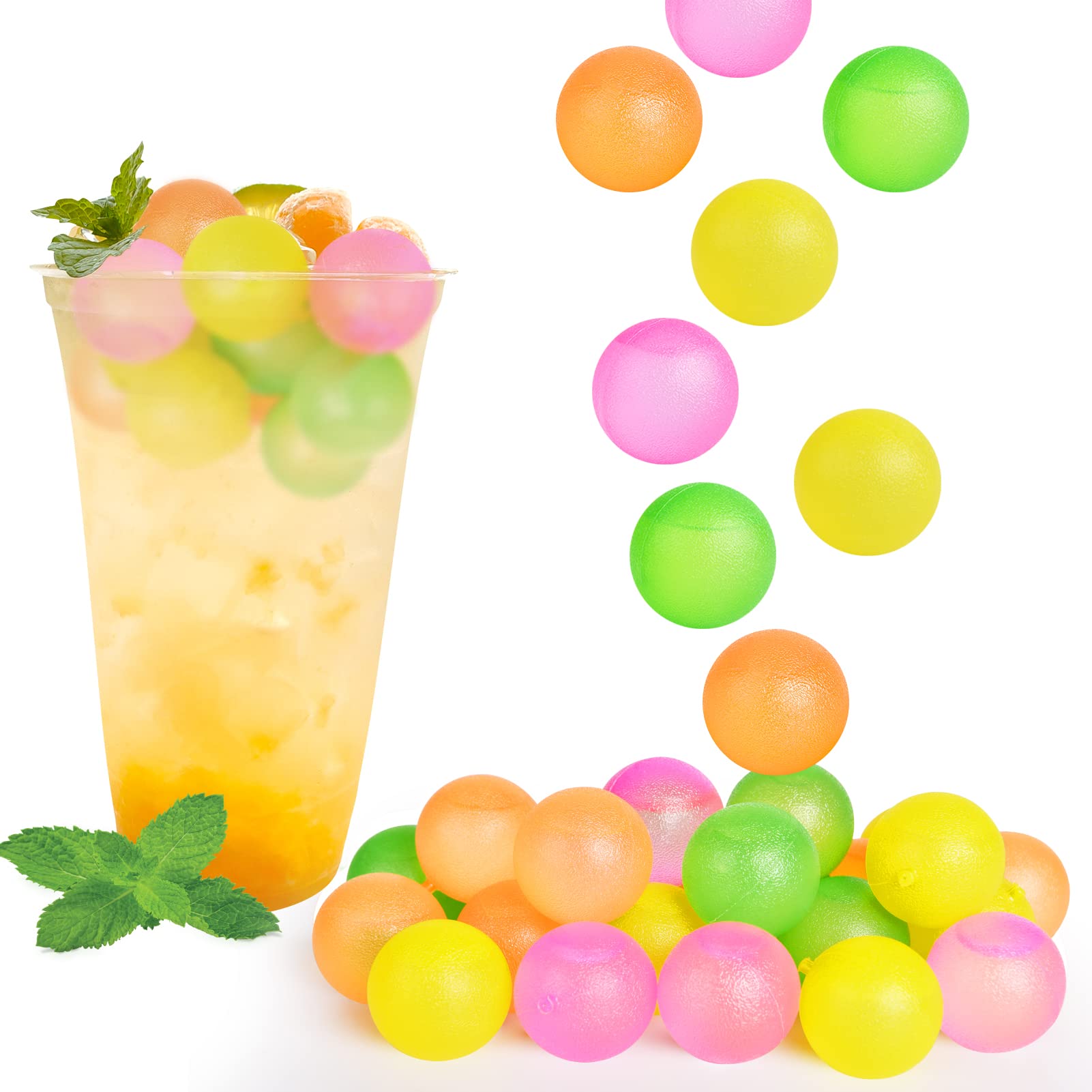 VOGVOG colorful ice cubes in a 100-pack kit, ideal for big parties.