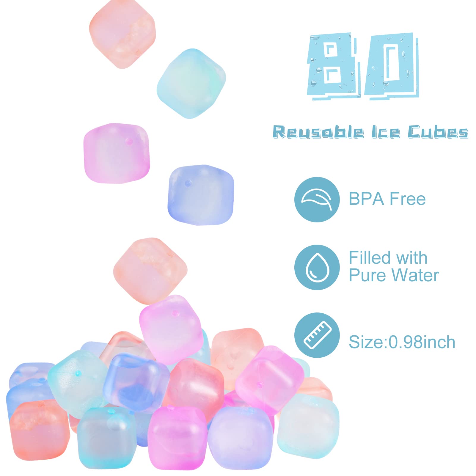 VOGVOG color-changing ice cubes add visual flair to beverages as they chill.