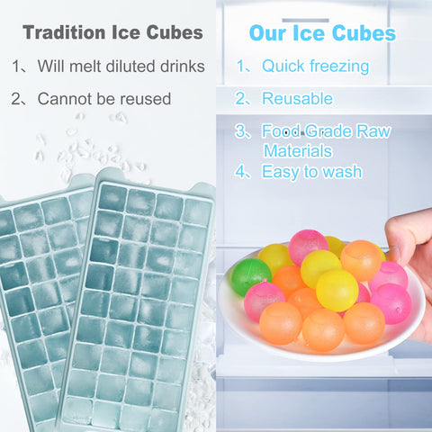 VOGVOG multicolor cubes brighten cocktails with stylish color.