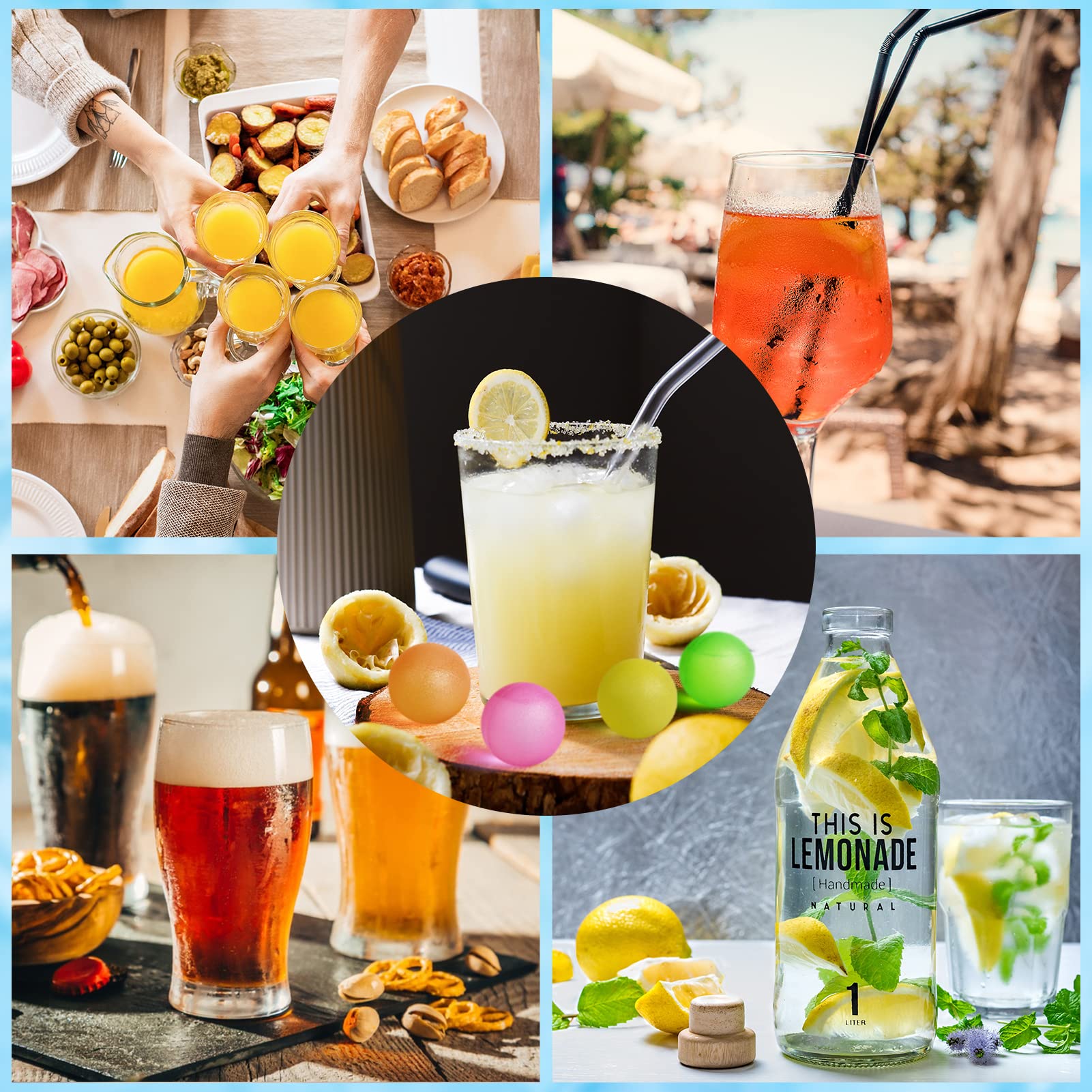 VOGVOG reusable ice cubes for party setups, reducing melt mess.