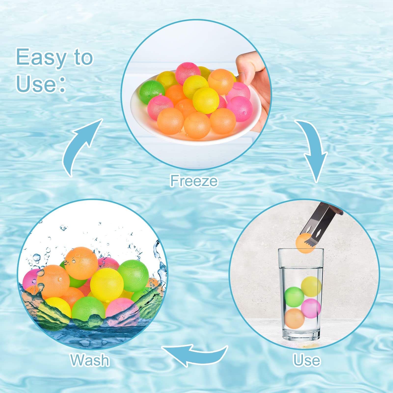 VOGVOG round BPA-free ice cubes keep drinks cold without dilution.