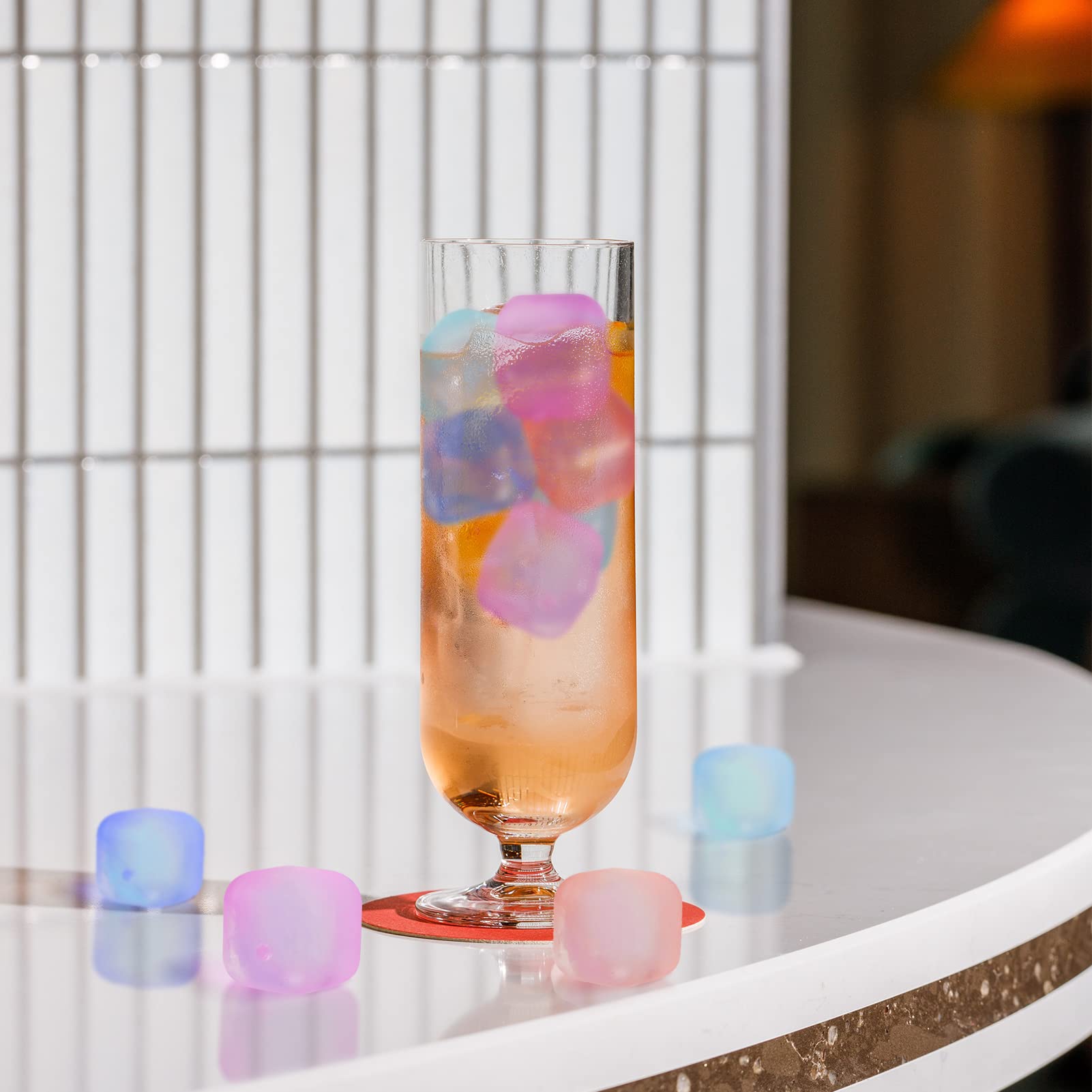 VOGVOG cubes for wine and whiskey provide quick, controlled cooling during cocktails.